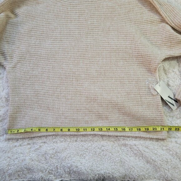 NWT Cozy Women’s Worthington Sz Lg Bell Sleeve Turtleneck Sweater Cream - Picture 4 of 13